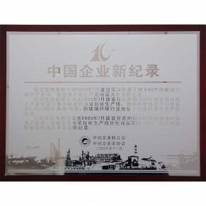 玉祥集团新纪录