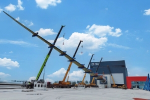 时期新材海优势电叶片检测中心正式投入使用